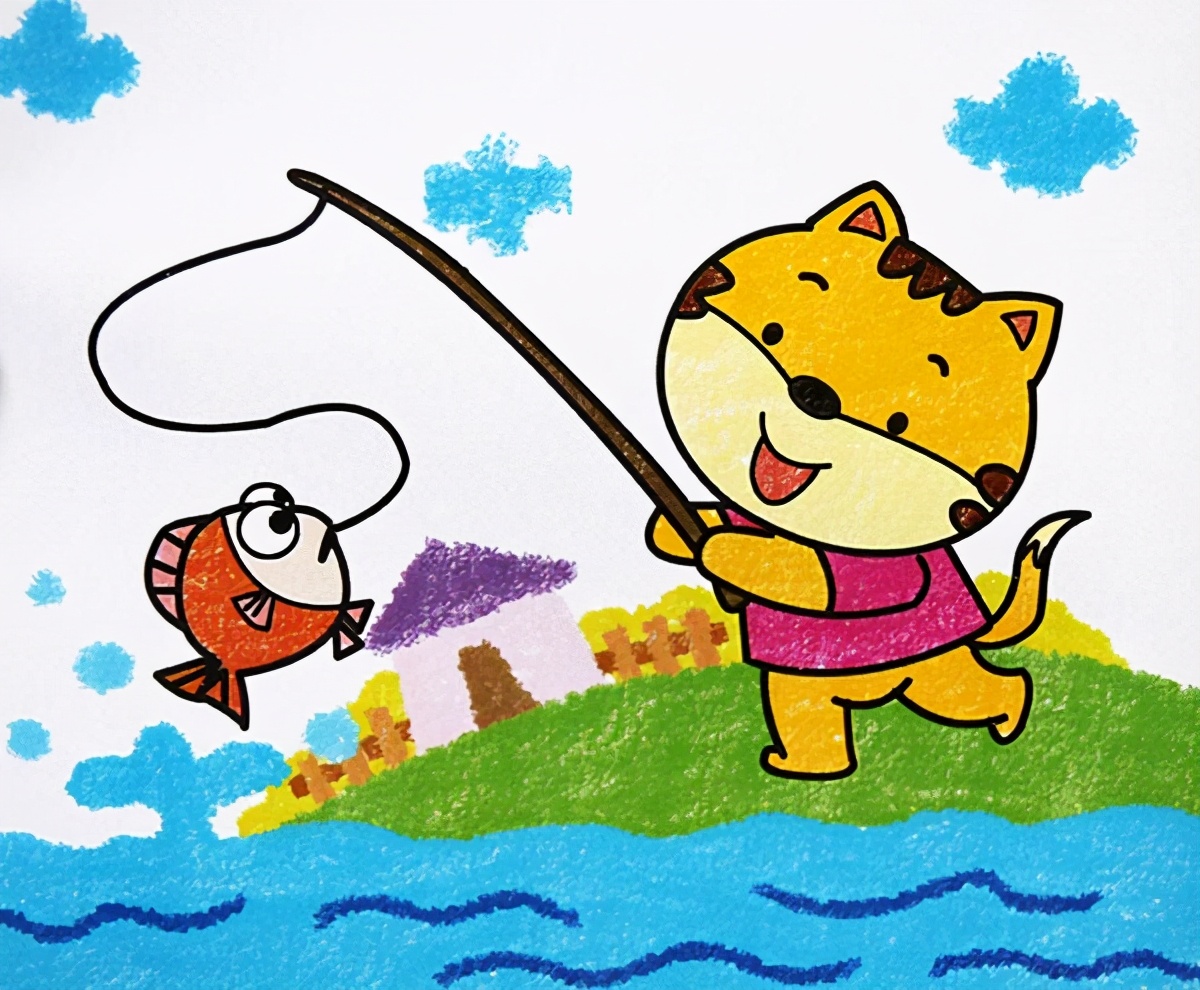 有声绘本故事《小猫钓鱼》
